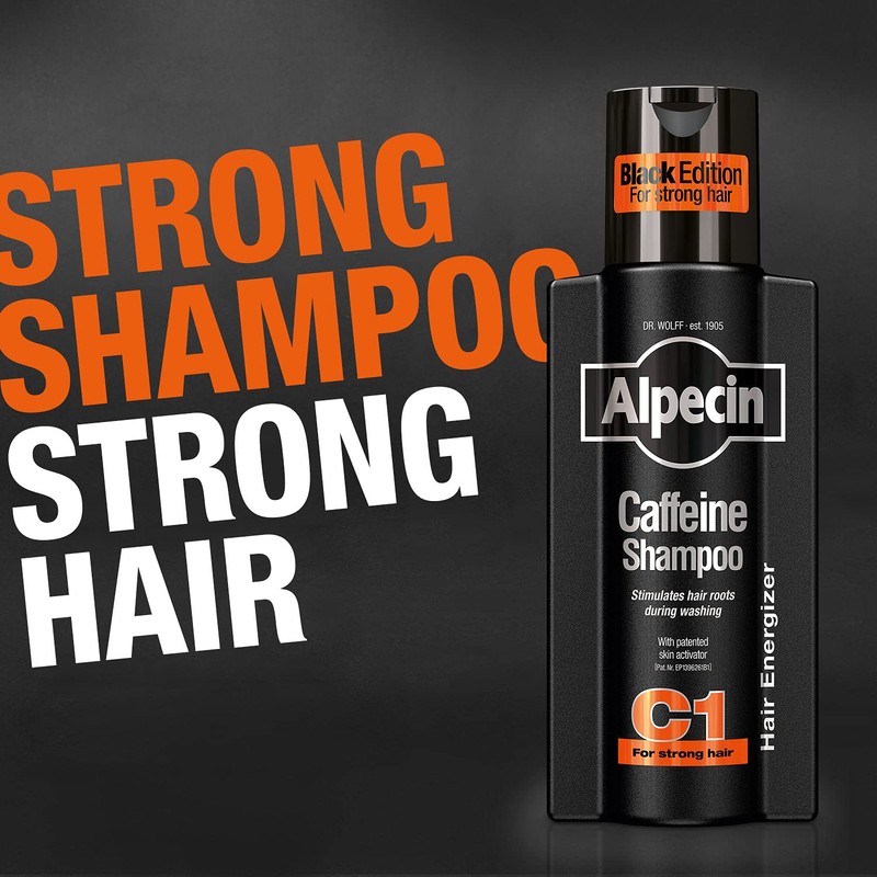 Alpecin Caffeine Shampoo C1 Black Edition with Bold Fragrance 8.45