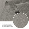akkialla Full/Queen Size Quilt Bedding Set,Dark Grey Lightweight Microfiber Soft