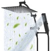 Hibbent All Metal CUPC Certified 12'' Rainfall Shower Head, Dual
