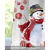 Christmas Valances for Windows Kitchen Curtains Snowman Rod Pocket Window