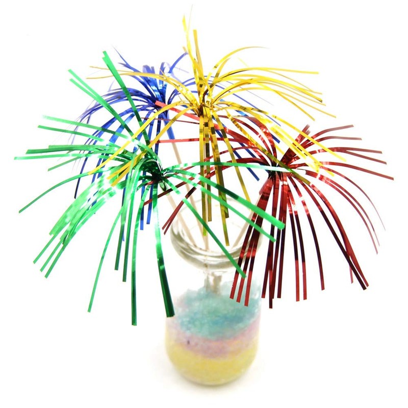 Kingsie 100 Pcs Cocktail Picks Disposable Bling Fringe Fruit Picks