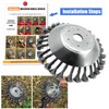 NeJesZoe 8 Inch Steel Wire Weed Wheel Brush Cutter Trimmer