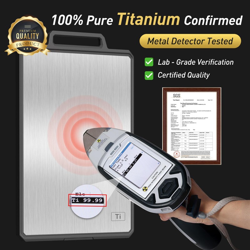 Titanium Cutting Boards for Kitchen Chopping Board with Handle Large