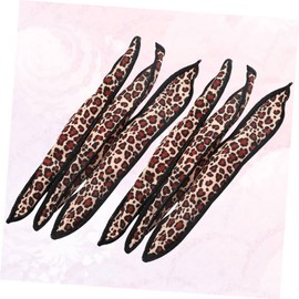 Healvian 6pcs Leopard Color Sponge Hair Rollers for Heatless Curls Hair Styling Tools for Women and Girls Create Without Damage