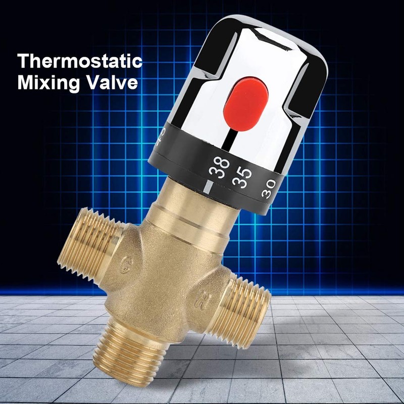 Thermostatic Mixer Valve G1/2 for Shower System Water Temperature Control