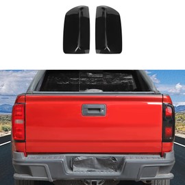 CheroCar for Colorado Tail Light Lamp Cover Guard Trim Bezel for 2014-2022 Chevy Colorado,2Pcs Smoked Black Exterior Accessories