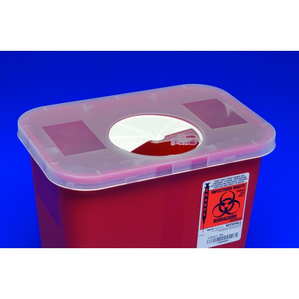 Sharpsafety Large Volume Sharps Container 10 in.H x 7.25 in.