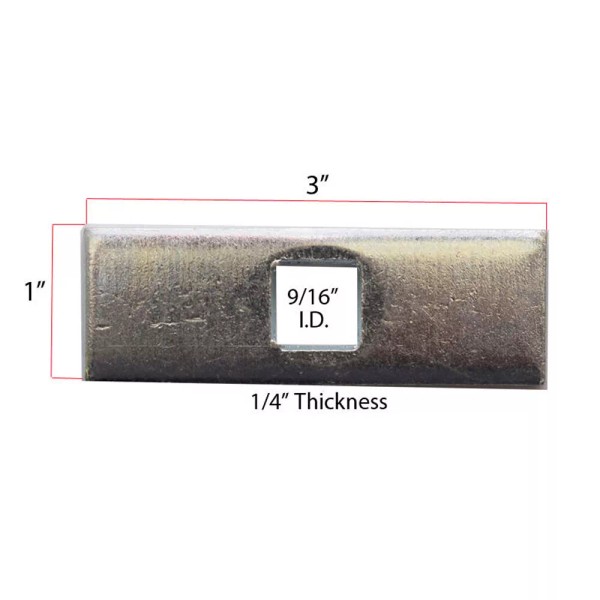 Trailer Hitch Block Plate Spacer Kit - Pack of 6