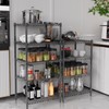 AHEONLAR 3 Tier Grey Storage Racks and Shelving - Heavy