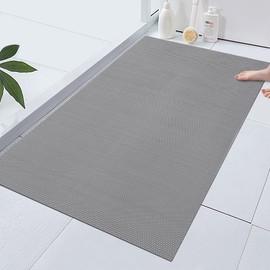 58×32 Inches Extra Large Shower Mat, Anti Slip Bathtub Mat for Tub & Shower,Quick-dry PVC Shower Stall Mat for Bathroom