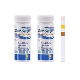 Swimming Pool Test Strips, Clearwater Test Strips, Rapid Easy Accurate Measurement of Ph for Lazy Spa Tubs Pool Water Testing Kit Accessories (100)