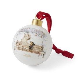Royal Worcester Wrendale Designs Winter Walks Annual Ceramic Bauble Limited Edition 2025