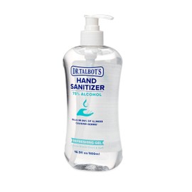 Dr. Talbot's Refreshing Gel Hand Sanitizer With Easy Pump, Fragrance Free, 16.9 Fl Oz