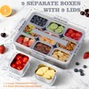 Snackle Box Container, Stainless Steel Snack Containers for Adults, 9