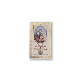 Fratelli Bonella Medal with Prayer Card, Made in Italy, Cardboard
