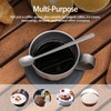 iBasingo Titanium Coffee & Espresso Spoons Set 5-Pack Mini Spoon