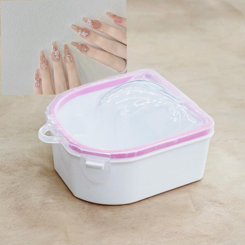 LIDOUK 2 Pieces Nail Soaking Bowl Nail Art Hand Soak