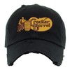 Cracker Barrel Vintage Dad Hat Distressed Cap (Black)