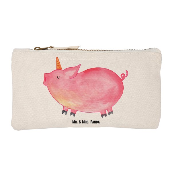 Mr. & Mrs. Panda Make-up bag unicorn pighorn, White, Hand