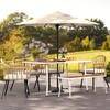 YITAHOME Outdoor Dining Table, 59" Patio Dining Table w/ 2.2"