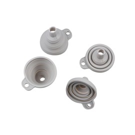 Embudo plegable de silicona, embudo plegable de silicona flexible, mini embudo retráctil para llenar botellas de agua, transferencia de polvo líquido