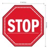 Stop Sign Stiker Decal for Office & Business Walls, Doors,