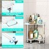 HapiRm Corner Shower Caddy Standing - 2 Tier Shower Organizer