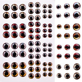 Fishing Lure Eyes 3D/4D/5D Fly Fishing Eyes Holographic Bait Rig Lure Eyes for Making Fishing Lure Fly Tying Jigs Streamer Flies Fish Eyes 3mm 4mm 5mm 6mm 8mm 10mm