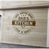 Kitchen Cutting Board Engraved - 13.5" x 9" - Bamboo