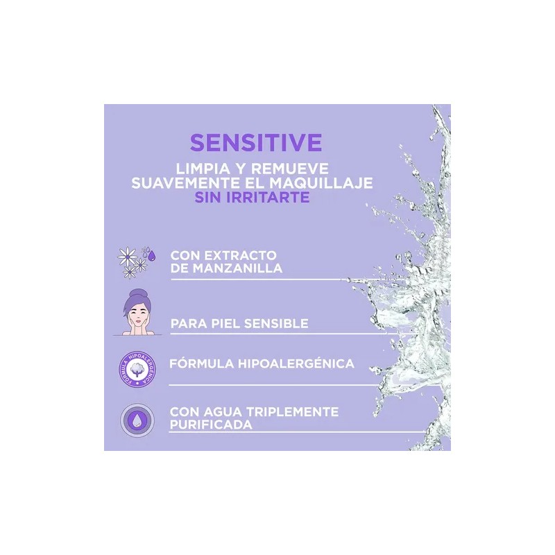 Agua Micelar Ponds Piel Sensible Hipoalergénica 300ml