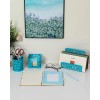 EasyPAG Dark Teal Desk Organizer Set 3 Piece Accessories Caddy