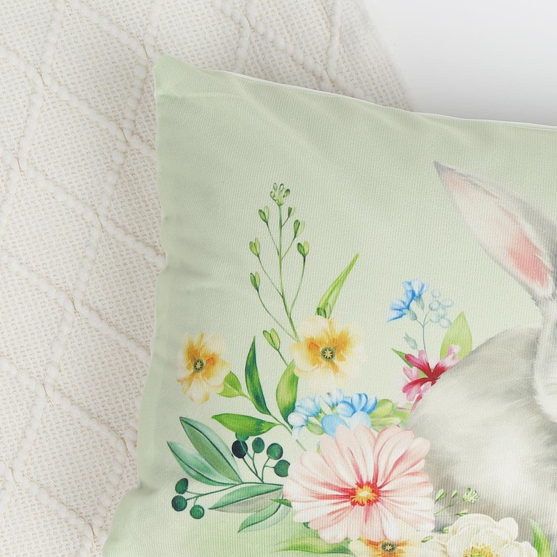 Bonhause Spring Bunny Cushion Covers 30 x 50 cm Rabbits