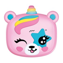 Clementoni 18820 Crazy Chic - Lovely Eyeshadow: Bear Eyeshadow Makeup Safe and Hypoallergenic Cosmetic Set for Girls 6 Years Easy to Wash with Water - Multicoloured