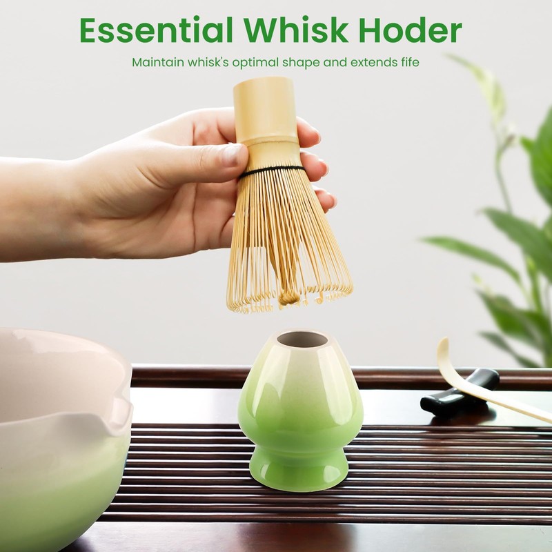 Matcha Set (7-Piece) Which Matcha Whisk, Matcha Cup, Matcha Bowl,