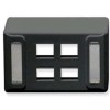 ICC 4-port Universal Furniture Faceplate - 4 x Socket(s) -
