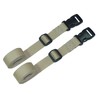 Webbing Strap with Quick Release Buckle, Pack of 2 (Beige,