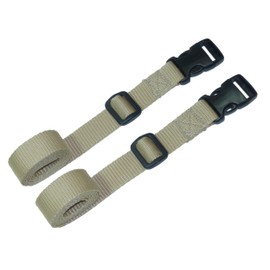 Webbing Strap with Quick Release Buckle, Pack of 2 (Beige, 2 metres)