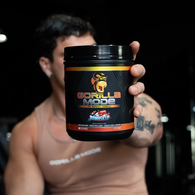 Gorilla Mode Pre-Workout - Massive Pumps, Laser Focus, Energy &