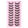 FADLASH False Eyelashes 10 Pairs Faux Mink Lashes Wispy Fake