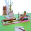 EXPUTRAN Acrylic Desk Organizer 4-Piece Desk Kit + Free Complimentary