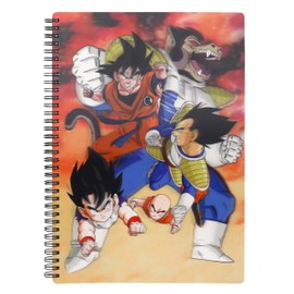 Dragon Ball Notizbuch mit 3D-Effekt Goku vs Vegeta