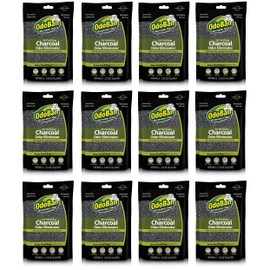 OdoBan Air Purifying Charcoal Natural Odor Eliminator, Non-Toxic Formula, 10 Gram Bags, 72 Total, Fragrance Free