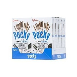 Glico Pocky Biscuit Sticks, Cookies & Cream, 1.41 oz ( Pack of 10 )