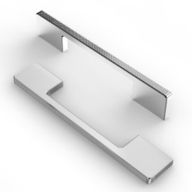 FURNIWARE 10 Piece Kitchen Cabinet Handles, Carving Drawer Pulls 160mm(6.3 Inch) Hole Center Chrome Cabinet Hardware Handles Hardware Drawer Pulls Drawer Handles Kitchen Cabinet Door Pulls