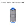 sourcing map Straight Push to Connector Reducer Fitting 10mm to