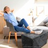 Rectangular Pouf Ottoman Soft Furry Corduroy Foot Rest for Chair