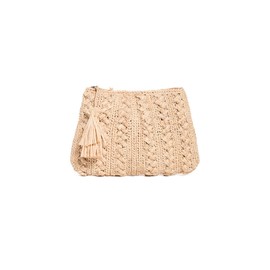MAR Y SOL Women's Ivy Clutch, Natural, Tan, One Size