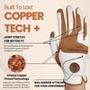 Copper Tech Men's Golf Gloves - Optimal Wrist Support with