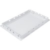 HVAC OV 8 x 12 Inch White Rectangular ABS Plastic