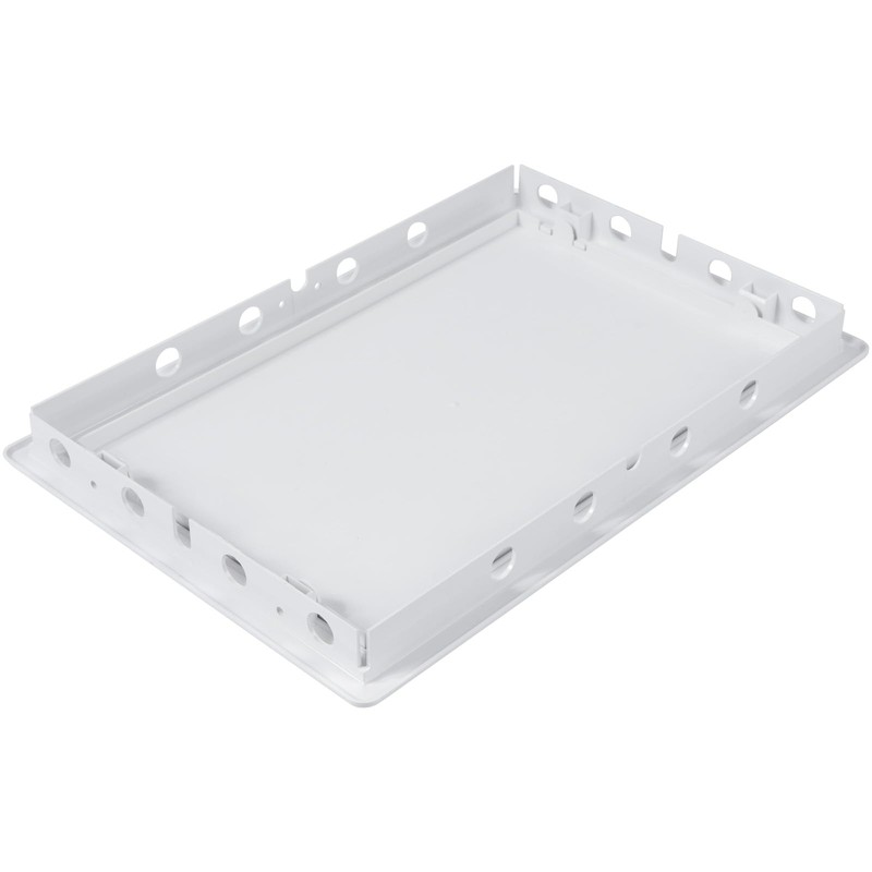 HVAC OV 8 x 12 Inch White Rectangular ABS Plastic